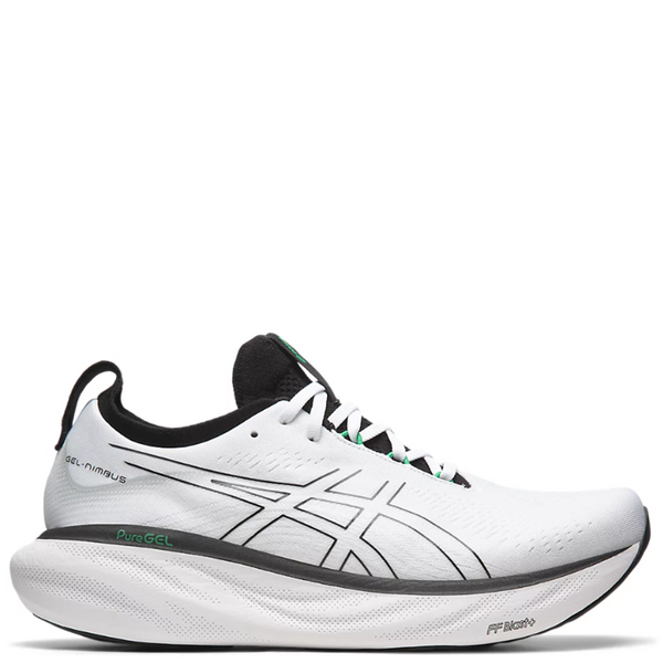 Mens Asics Gel Nimbus 25 White/Black