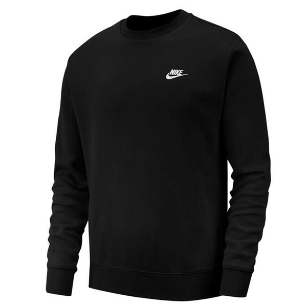 Mens Nike Sportswear Club Fleece Crew Black