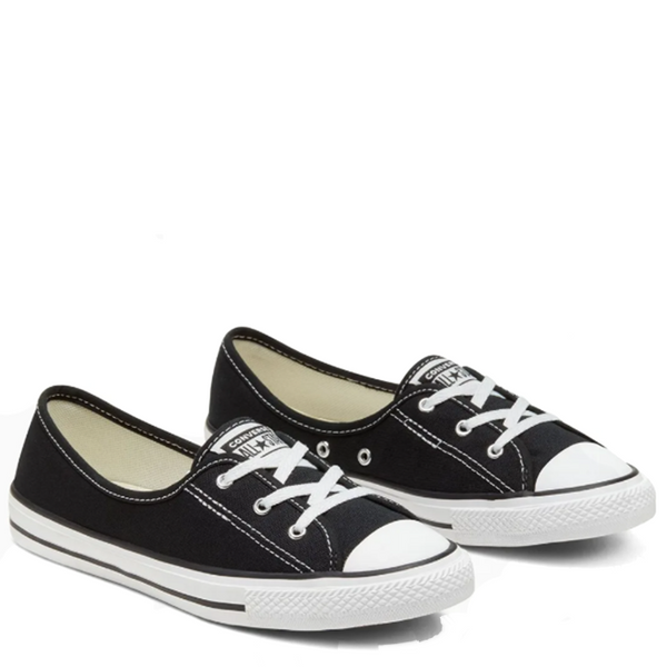 Womens Chuck Taylor Dainty All Star Ballet Lace Black