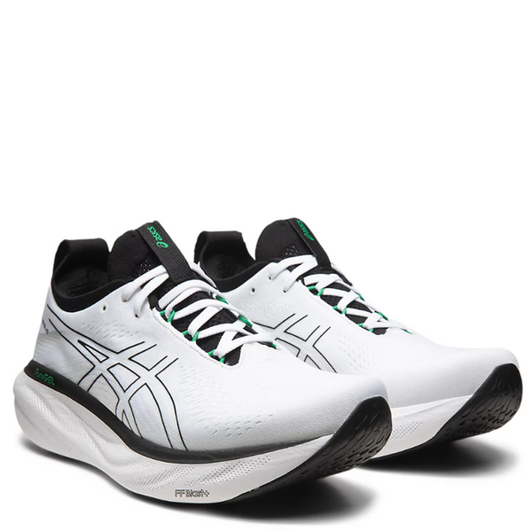 Mens Asics Gel Nimbus 25 White/Black