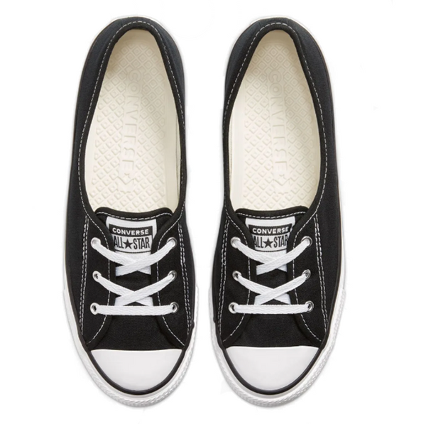 Womens Chuck Taylor Dainty All Star Ballet Lace Black