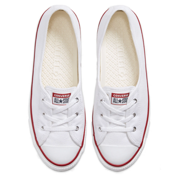 Womens Chuck Taylor Dainty All Star Ballet Lace White