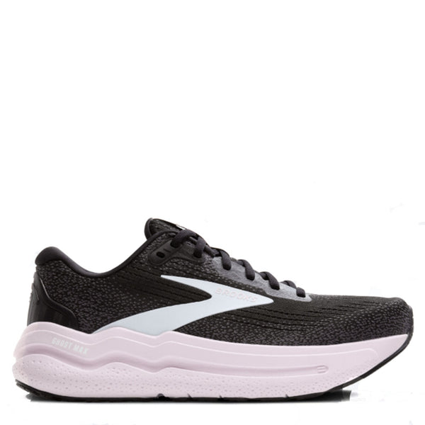 Womens Brooks Ghost Max 2 Black/White/Orchd Ice