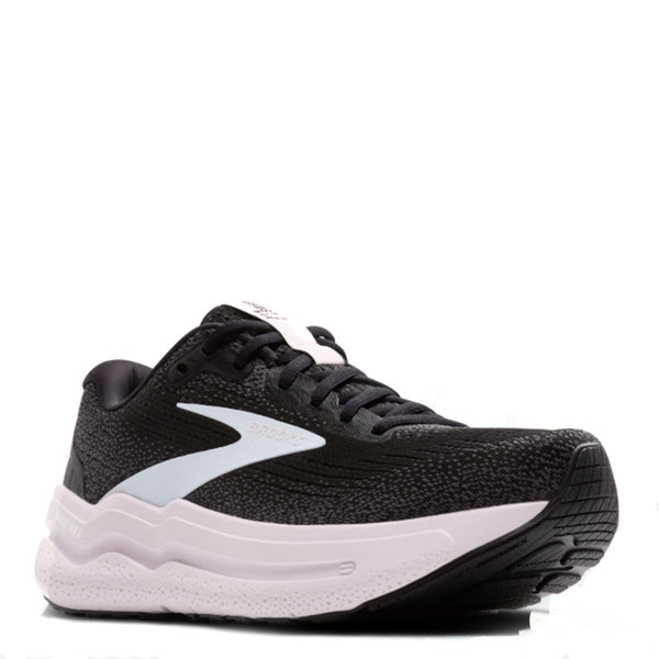 Womens Brooks Ghost Max 2 Black/White/Orchd Ice