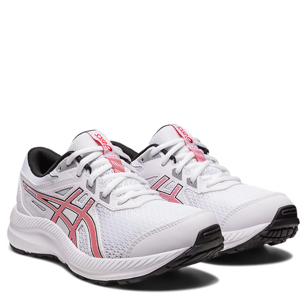 Kids Asics Gel Contend 8 GS White/Electric Red