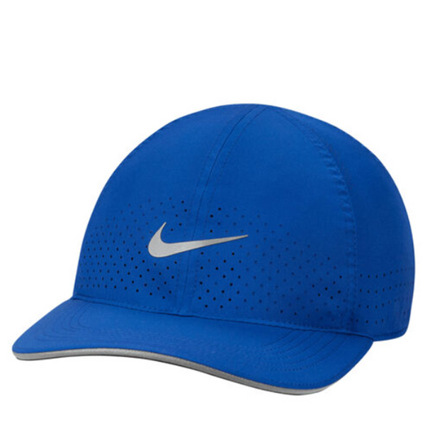 Adults Nike Dri-Fit Aerobill Featherlight Blue/Silver Hat