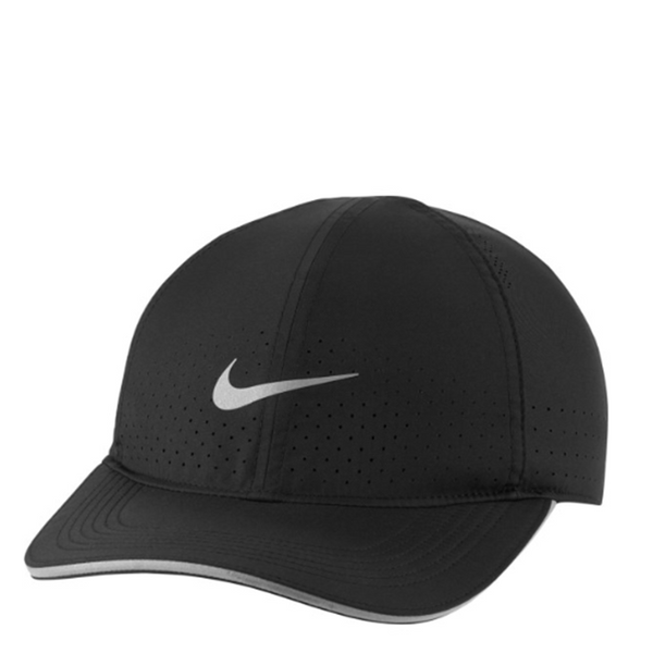 Adults Nike Dri-Fit Aerobill Featherlight Hat Black/Silver