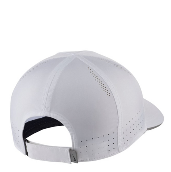 Adults Nike Dri-Fit Aerobill Featherlight White/Silver Hat