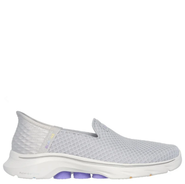 Womens Skechers Slip-In's Go Walk 7 - Daley Grey/Lavender