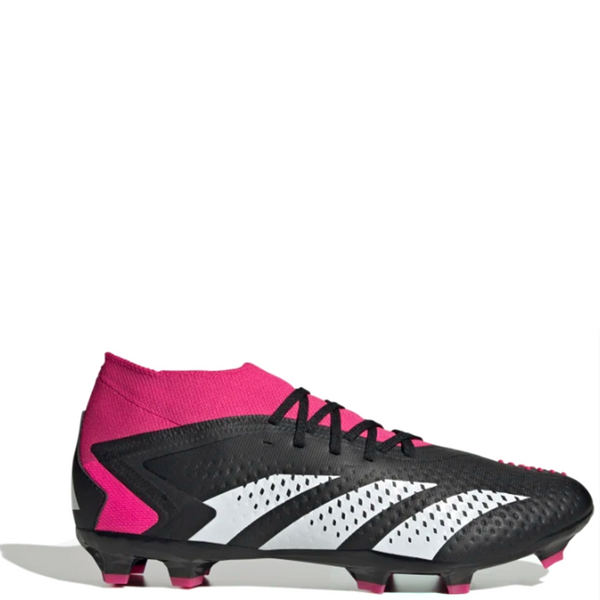 Mens Adidas Predator Accuracy.2  Firm Ground Boots Core Black/White/Shock Pink