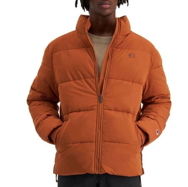 Champion Rochester Tape Puffer Jacket Umbered