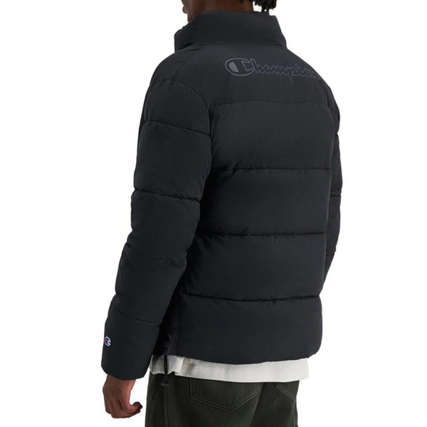 Champion Rochester Tape Puffer Jacket Black