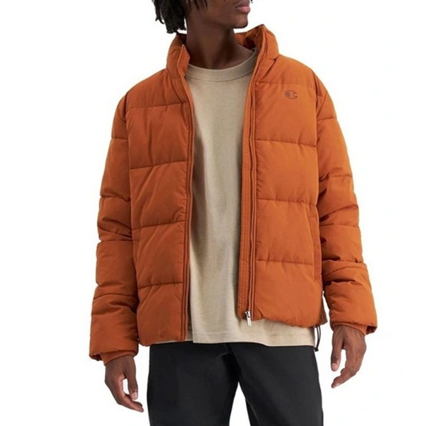 Champion Rochester Tape Puffer Jacket Umbered