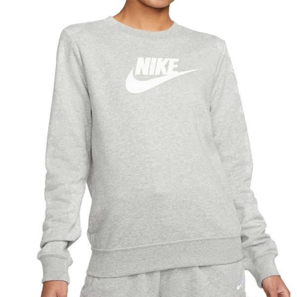 Womens Nike Sportswear Essential Fleece Crew Grey