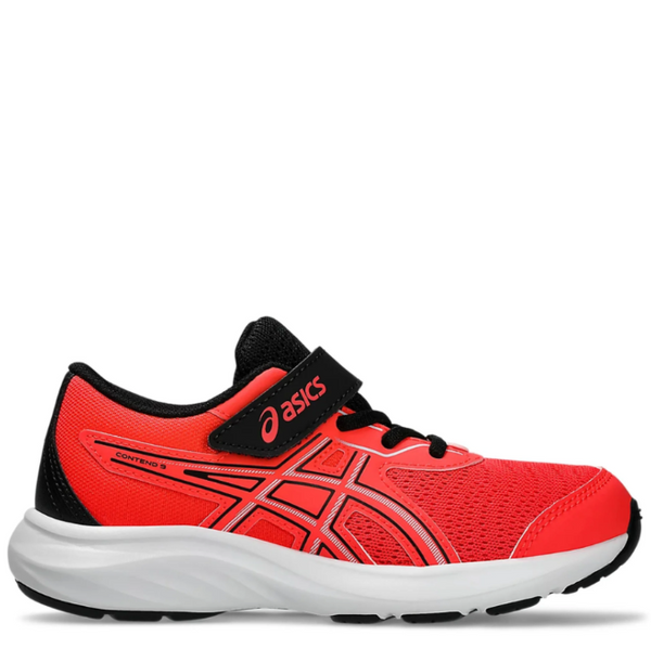 Kids Asics Contend 9 PS Flash Red/Blue Fade