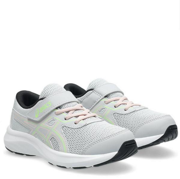 Kids Asics Contend 9 PS Glacier Grey/Illuminate Green