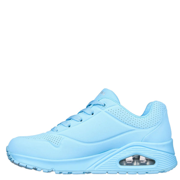Womens Skechers Uno Stand On Air Light Blue