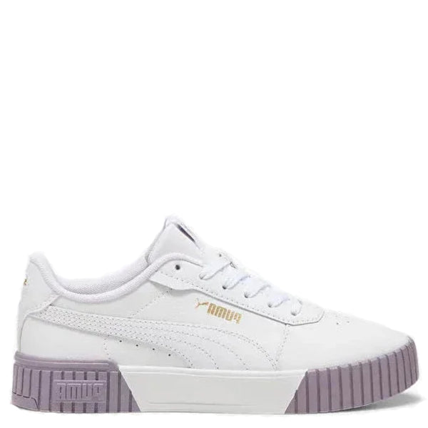 Womens Puma Carina 2.0 White/Pale Plum/Gold