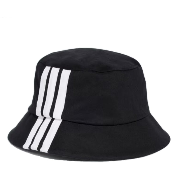 Adidas 3 Stripe Bucket Hat Black