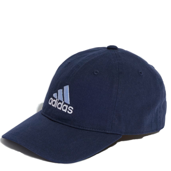 Adults Adidas Two Tone Embroidered Logo Dad Cap Blue