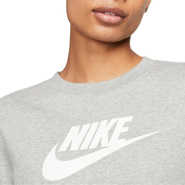 Womens Nike Sportswear Essential Fleece Crew Grey