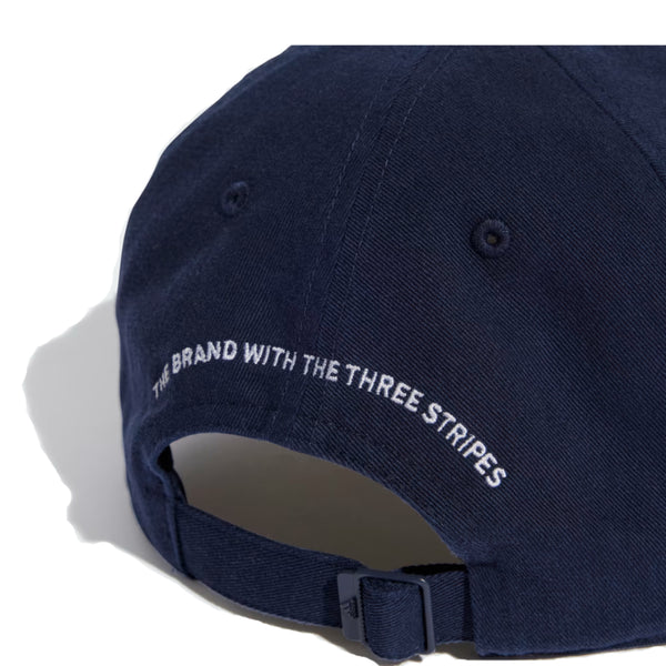 Adults Adidas Two Tone Embroidered Logo Dad Cap Blue