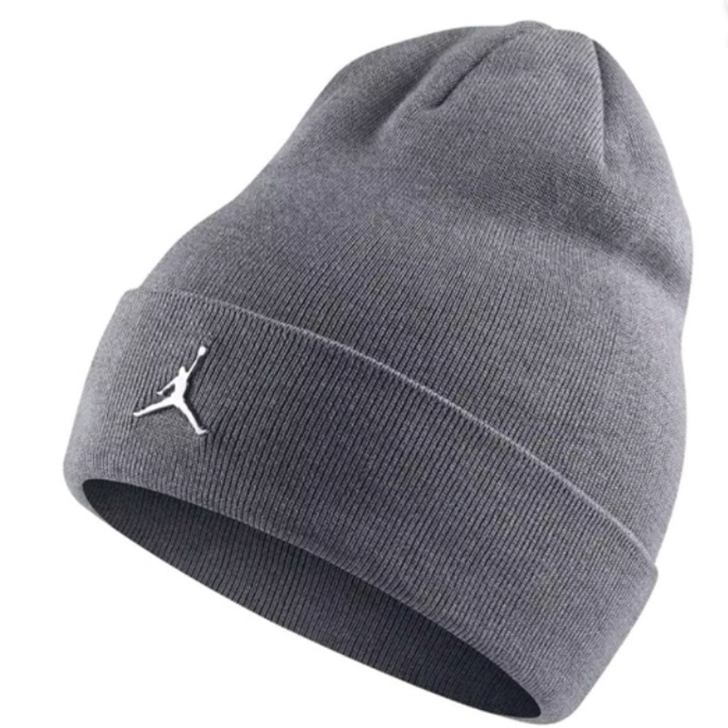 Grey Jordan Beanie Cuffed Youth Jordan Jumpman Beanie Grey