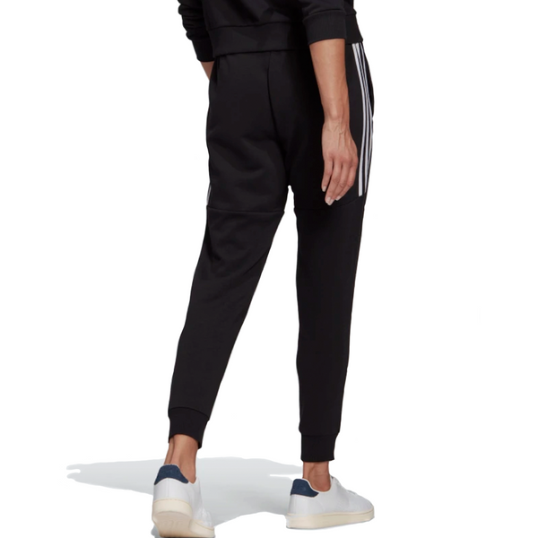 Womens Adidas Essentials Cut 3-Stripes Pants Black