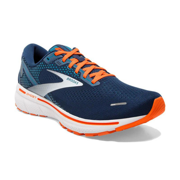 Mens Brooks Ghost 14 Titan/Teal/Flame