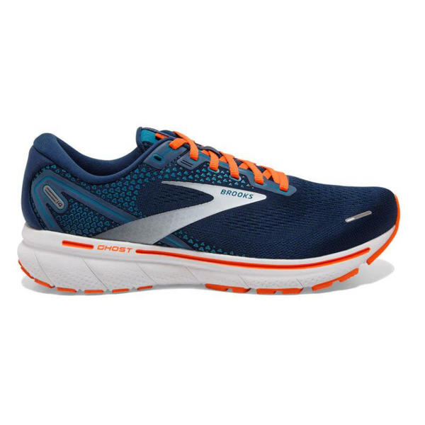 Mens Brooks Ghost 14 Titan/Teal/Flame