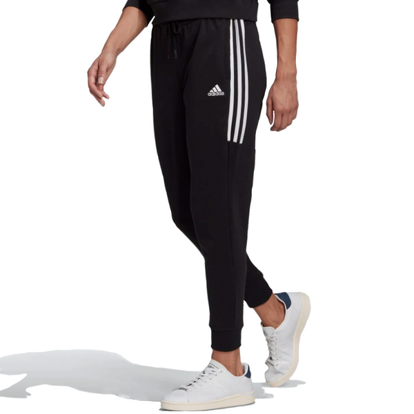 Womens Adidas Essentials Cut 3-Stripes Pants Black