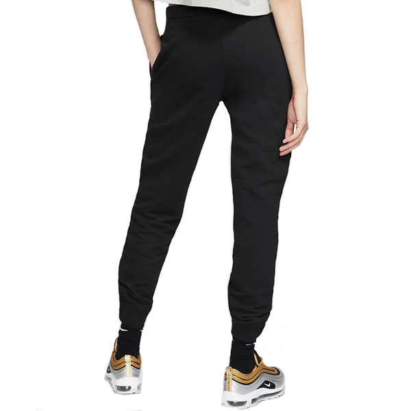 Womens Nike Sportswear Essential Standard Fleece Pants Black Rear View