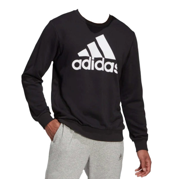 Mens Adidas Essential Big Logo Sweatshirt Black