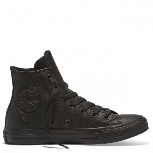 Unisex Converse Chuck Taylor All Star Leather High Black – Sneakers ...
