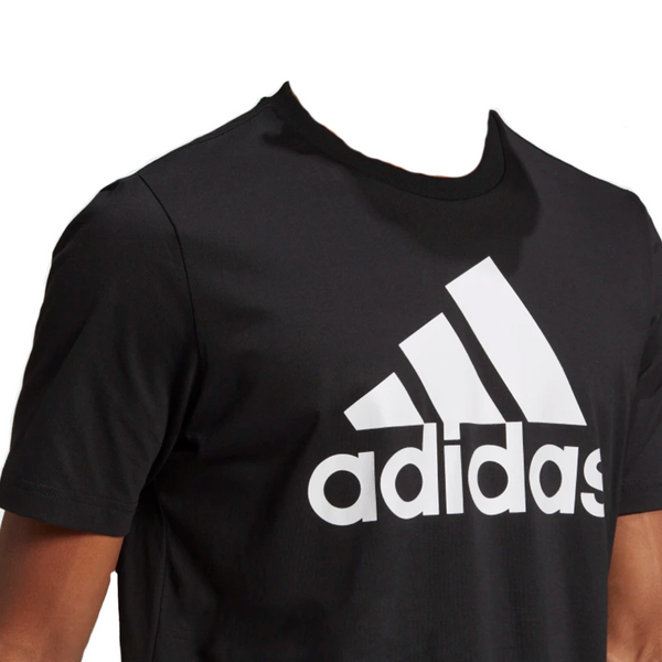 Mens Adidas Essentials Big Logo Tee Black