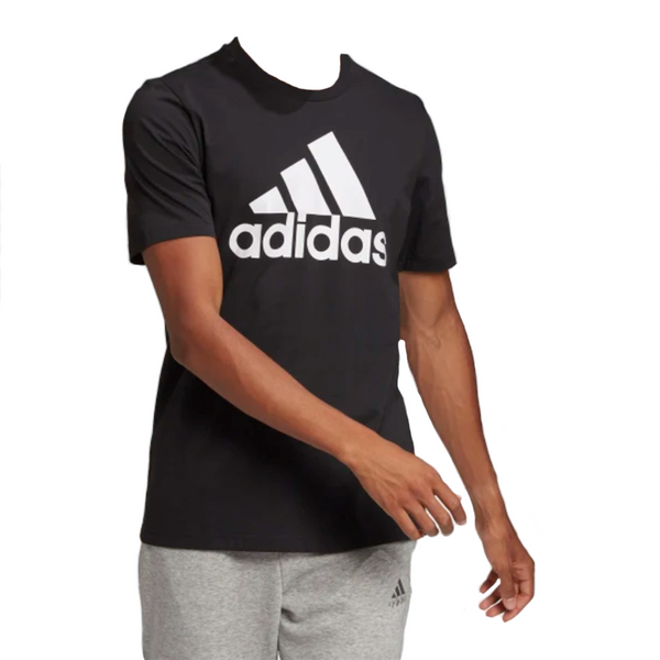 Mens Adidas Essentials Big Logo Tee Black