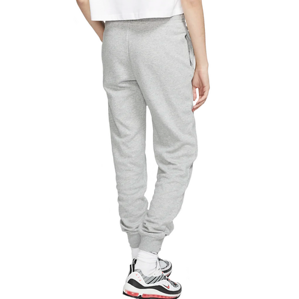 Womens Nike Sportswear Essential Standard Fleece Pants Grey Rear View